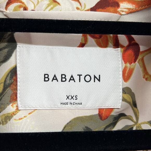 Babaton Aritzia Long Sleeve Kahlo Robe Jacket - Bone/Orange - XXS - Picture 5 of 10